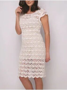 LOFT Crochet coastal dress